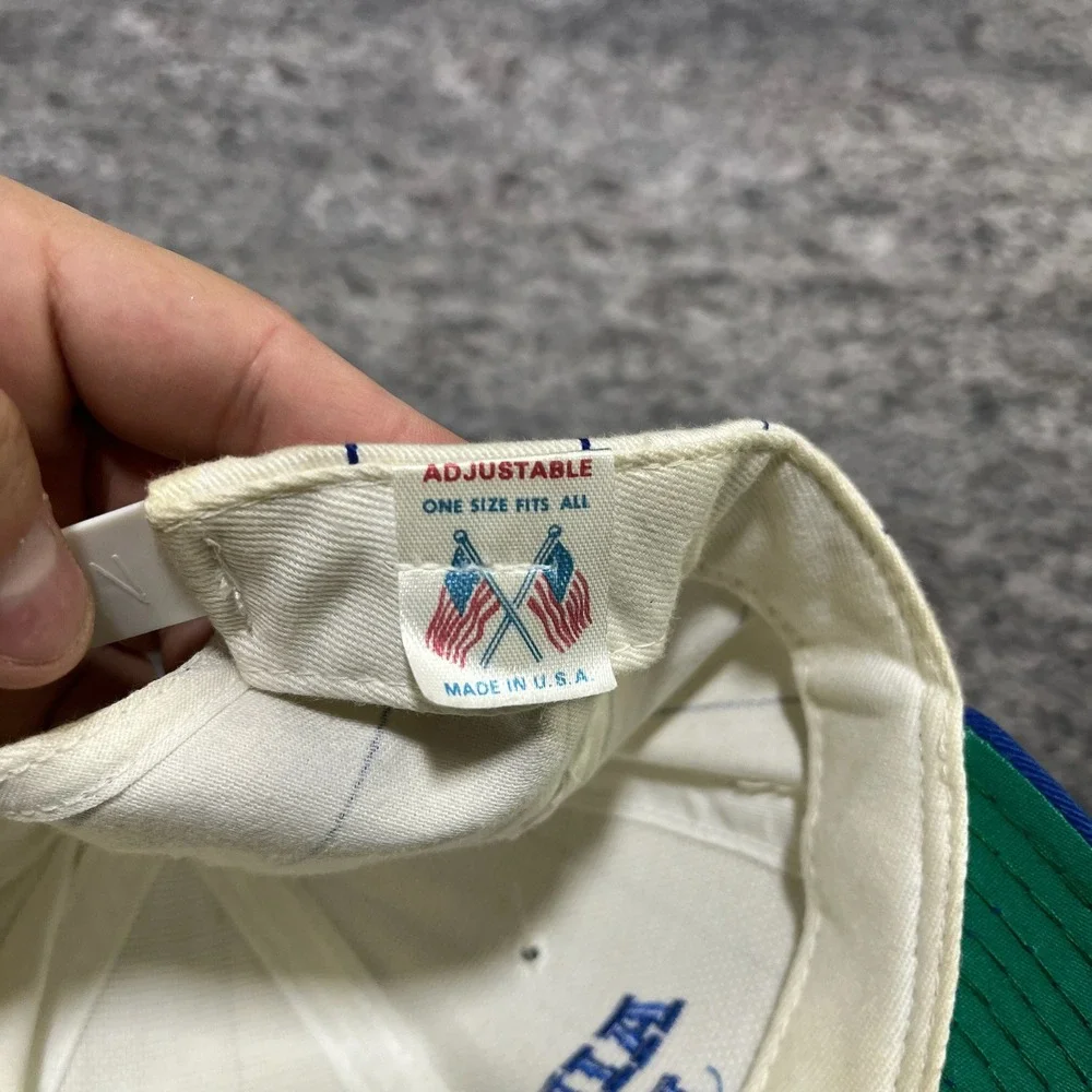 Vintage Air Force Reserve Snapback Hat 90s Pinstripe White Blue Adjustable Cap‎